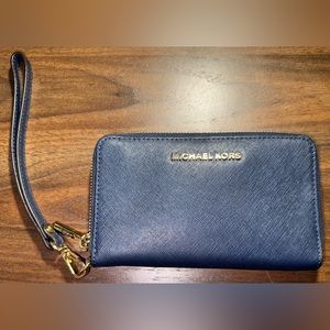 Navy Micheal Kors Wallet